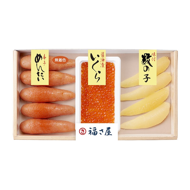 70007 【冷凍】博多・福さ屋 味楽セット(明太子・味付数の子・醤油いくら詰合) SR-50J