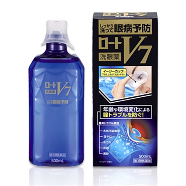 第3類医薬品】 ロート製薬 ロートV7 洗眼薬 500mL: 医薬品