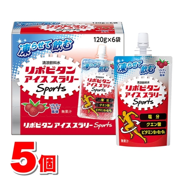 大正製薬 リポビタンアイススラリー ソルティライチ風味 120g×6個 ×5個