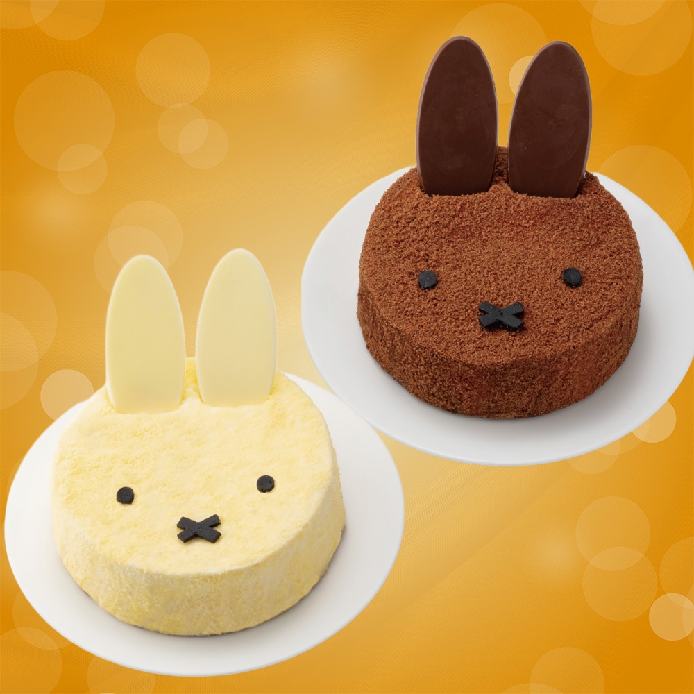 【K142】 ミッフィー＆メラニー チーズとショコラのクリスマスケーキ 4号×2台