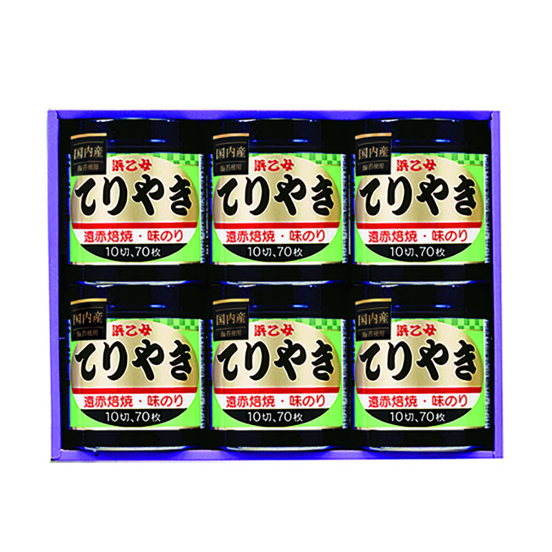 70025 浜乙女 味のりてりやき詰合せ てりやき 6本詰N