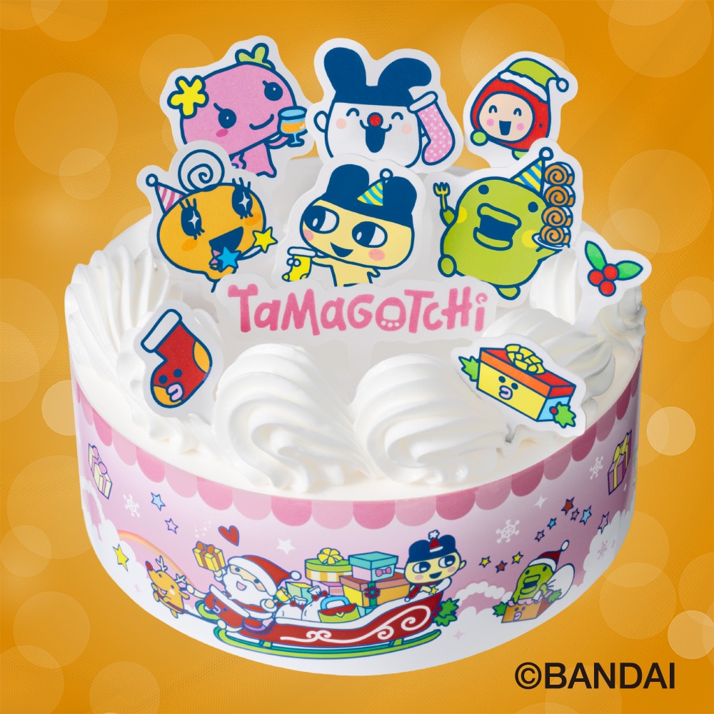 【Y31】 ヤマザキ クリスマス キャラクターケーキ 4号（たまごっち）