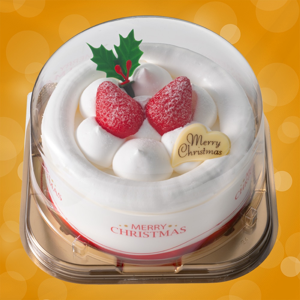 【Y80】 ヤマザキ クリスマス 苺のケーキ（パック） 4号