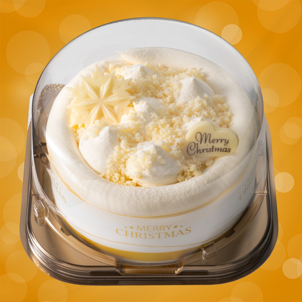 【Y83】 ヤマザキ クリスマス ダブルチーズケーキ（パック） 4号