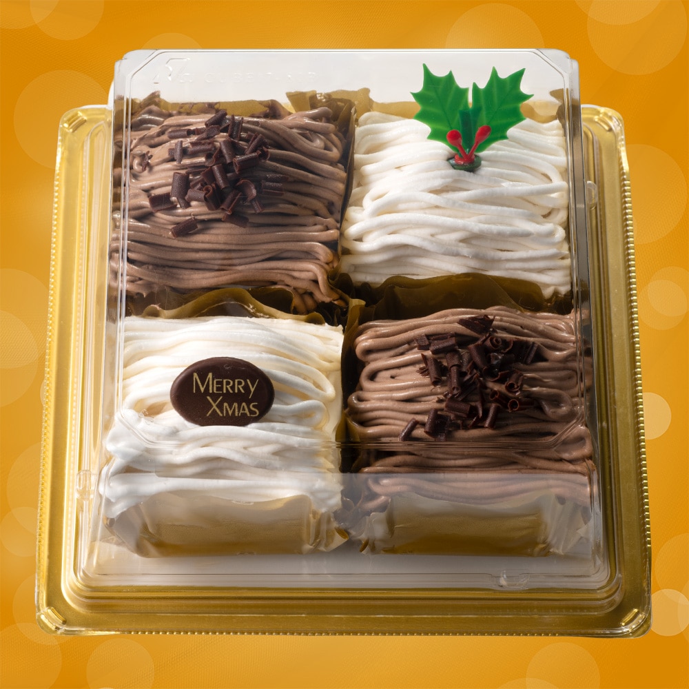 【Y84】 ヤマザキ クリスマス 2種のアソートケーキ（ミルク＆ショコラ）