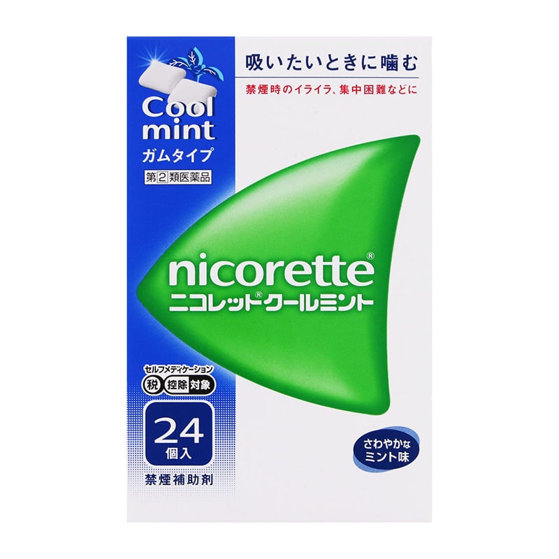 【指定第2類医薬品】 JNTLコンシューマーヘルス ニコレットクールミント 24個 【セルフメディケーション税制対象商品】 ★