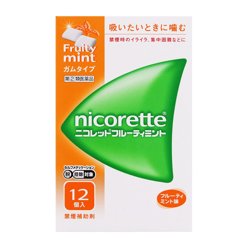 【指定第2類医薬品】 JNTLコンシューマーヘルス ニコレット フルーティミント 12個 【セルフメディケーション税制対象商品】 ★